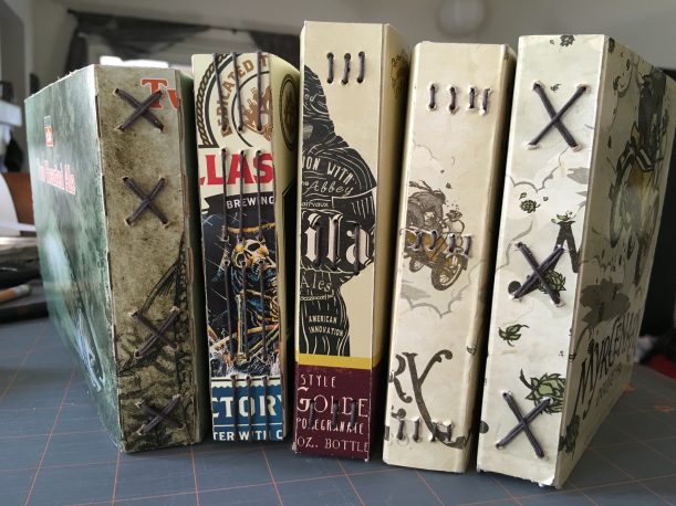 The original set of handmade books, before the name, and before I really knew what I was doing.